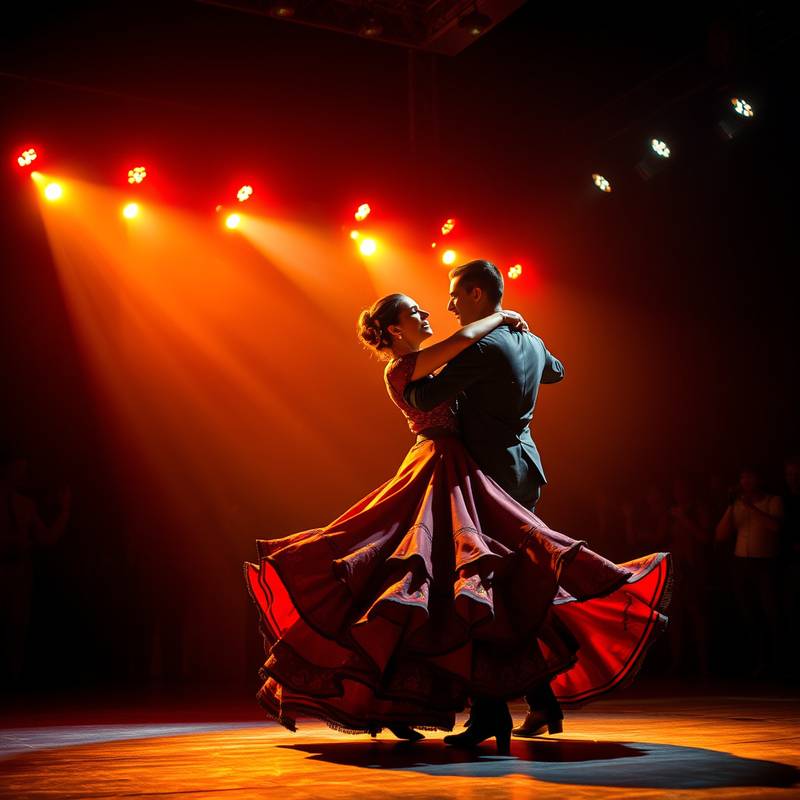Imagen de un espectáculo de flamenco en Sevilla, España