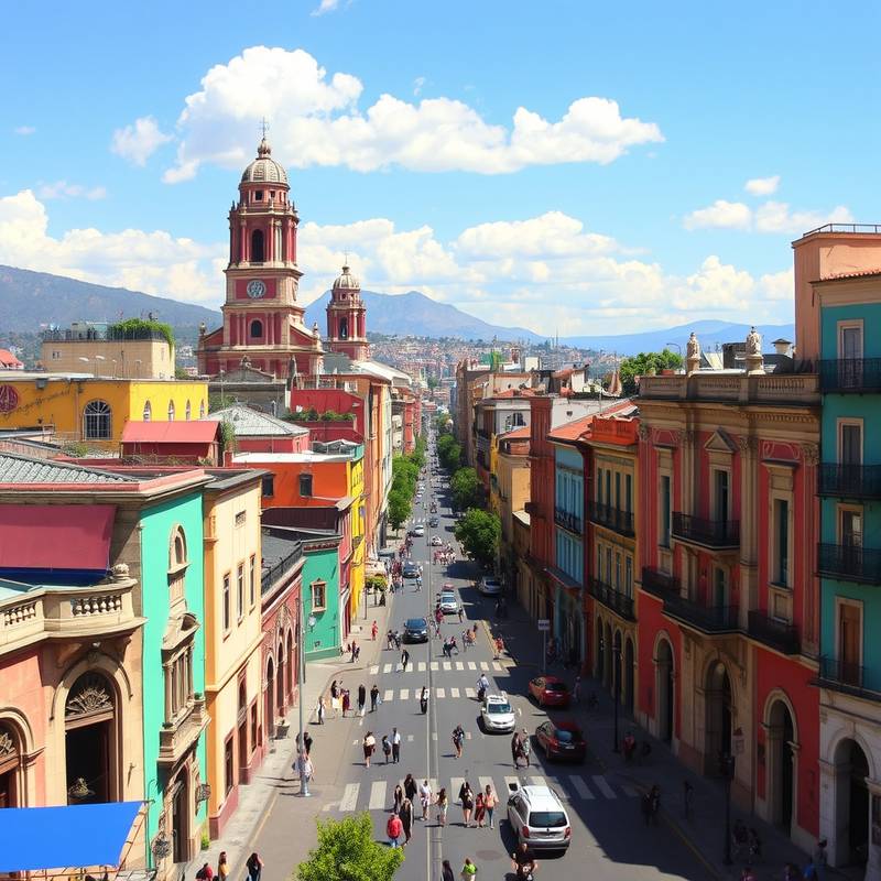 Imagen del centro histórico de la Ciudad de México