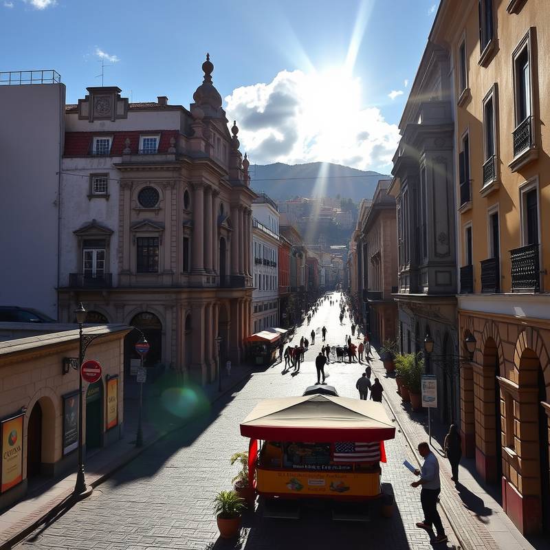 Imagen del centro histórico de Quito, Ecuador